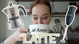 HOW TO MAKE A quotLATTEquot AT HOME moka pot  frother [upl. by Alguire]