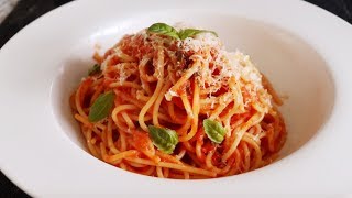 Spaghetti Napoletana  Italian cooking Journey  Homefoodbuzz [upl. by Dyal734]