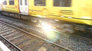 Merseyrail 507 009 making arcs at Birkdale station [upl. by Simah]