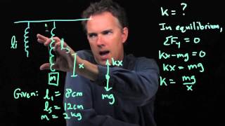 How to determine the spring constant [upl. by Acirretal978]