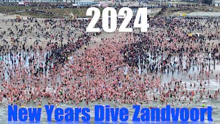 Nieuwjaarsduik Zandvoort 2024 [upl. by Bartko915]