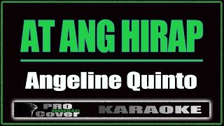 At ang hirap  Angeline Quinto KARAOKE [upl. by Michaeline]