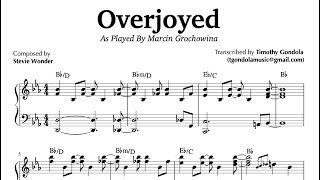 Overjoyed Marcin Grochowina Piano Transcription [upl. by Trebeh]