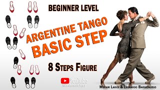 Argentine Tango quotBASIC STEPquot  Argentine Tango for beginners [upl. by Atteroc]