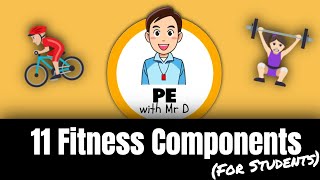 Learn the 11 Fitness Components PE Buddy [upl. by Ykcub]