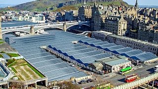 A Walk Around Waverley Railway Station Edinburgh Scotland [upl. by Anwadal]