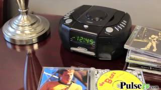 Jensen Digital AMFM Stereo Alarm Clock Radio with CD Player JCR310 [upl. by Aetnahs]