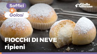 FIOCCHI DI NEVE  NUVOLE RIPIENE DOLCI NAPOLETANI  Ricetta originale [upl. by Katerine]