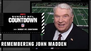 NFL Countdown remembers John Madden [upl. by Ciccia]