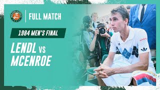 Lendl vs McEnroe 1984 Mens final Full Match  RolandGarros [upl. by Hammad41]