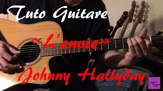 Tuto guitare  Lenvie  Johnny Hallyday TAB [upl. by Euqimod]