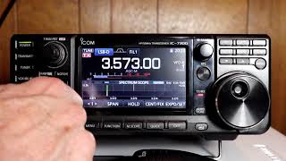 Icom IC7300 A to Z 25 Setting USB transmit audio levels [upl. by Atilrac987]